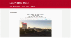 Desktop Screenshot of desertrosemotelaz.com